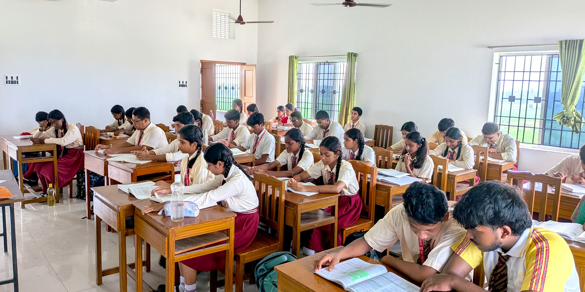 Students at Sacred Heart School